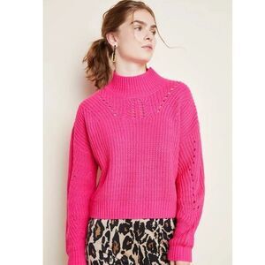 anthropologie mock neck sweater